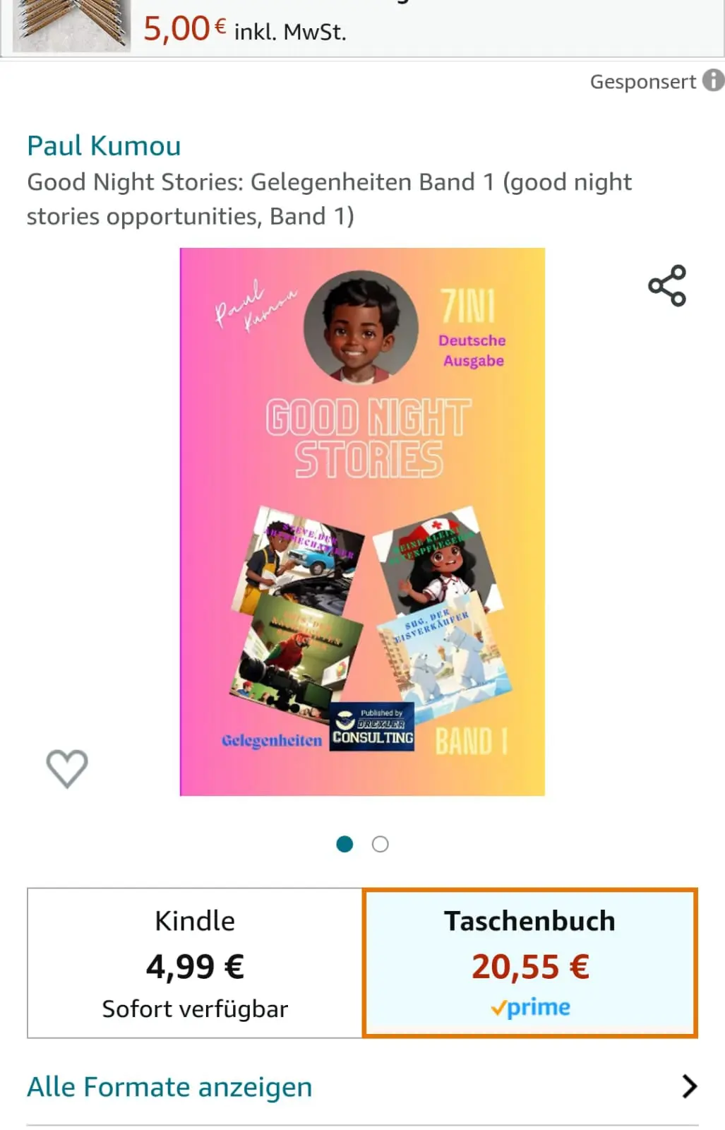 good night stories auf amazon für unsere deutschen kindern erhältlich