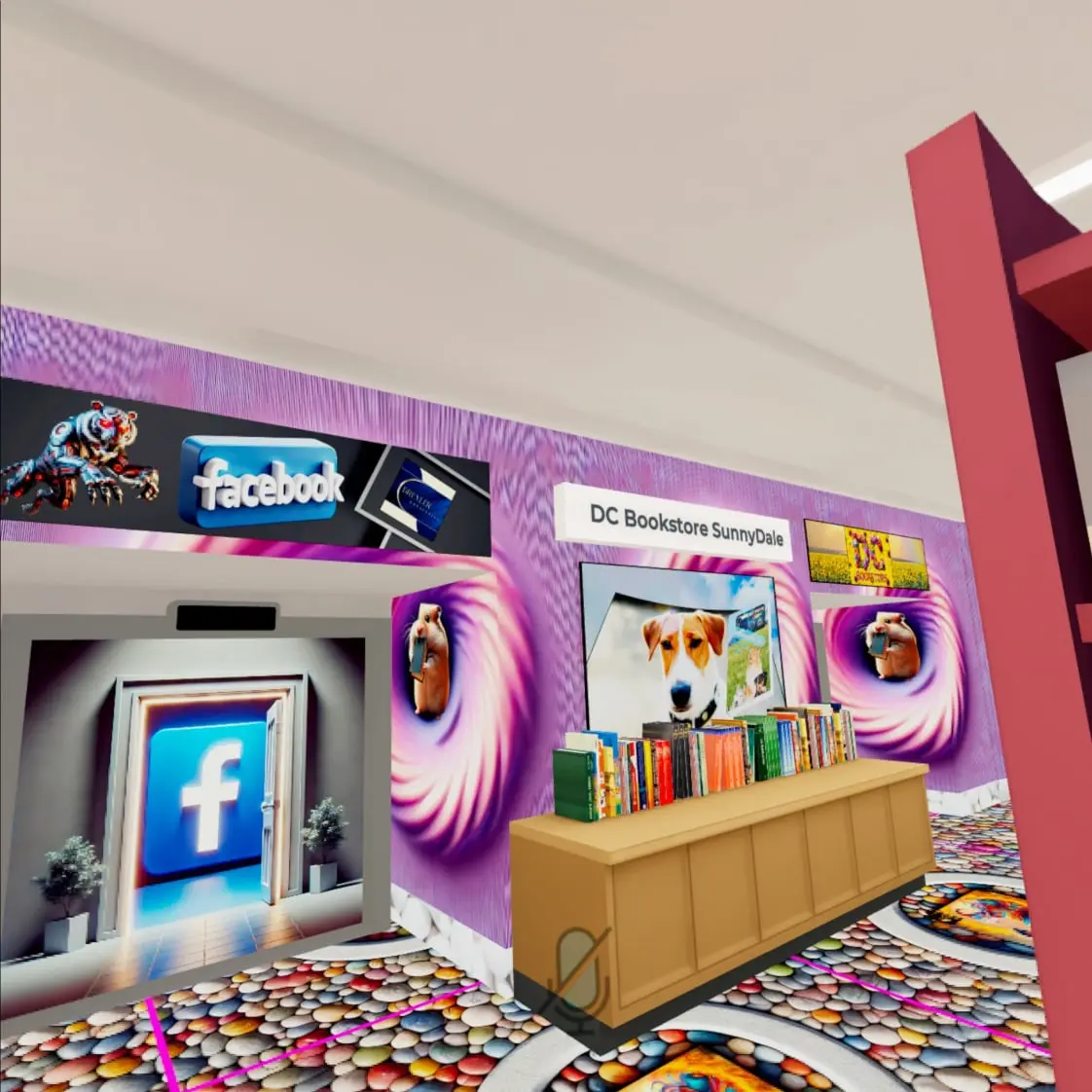 DC Bookstore Sunnydale by Drexler Consulting – A Virtual Bookstore Experience in the Meta Multiverse. Explore digital books, immersive storytelling, and the future of reading. Visit us on Facebook at Drexler Consulting Publishing.