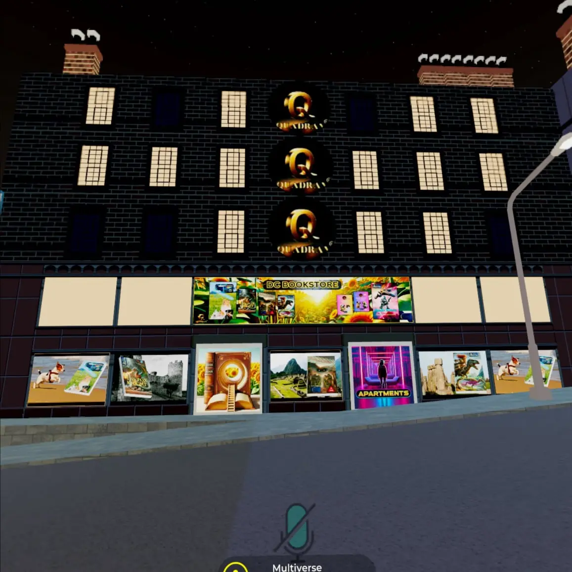DC Bookstore Sunnydale in Multiverse Infiniverse, Picture view is the Storefront with Entrance