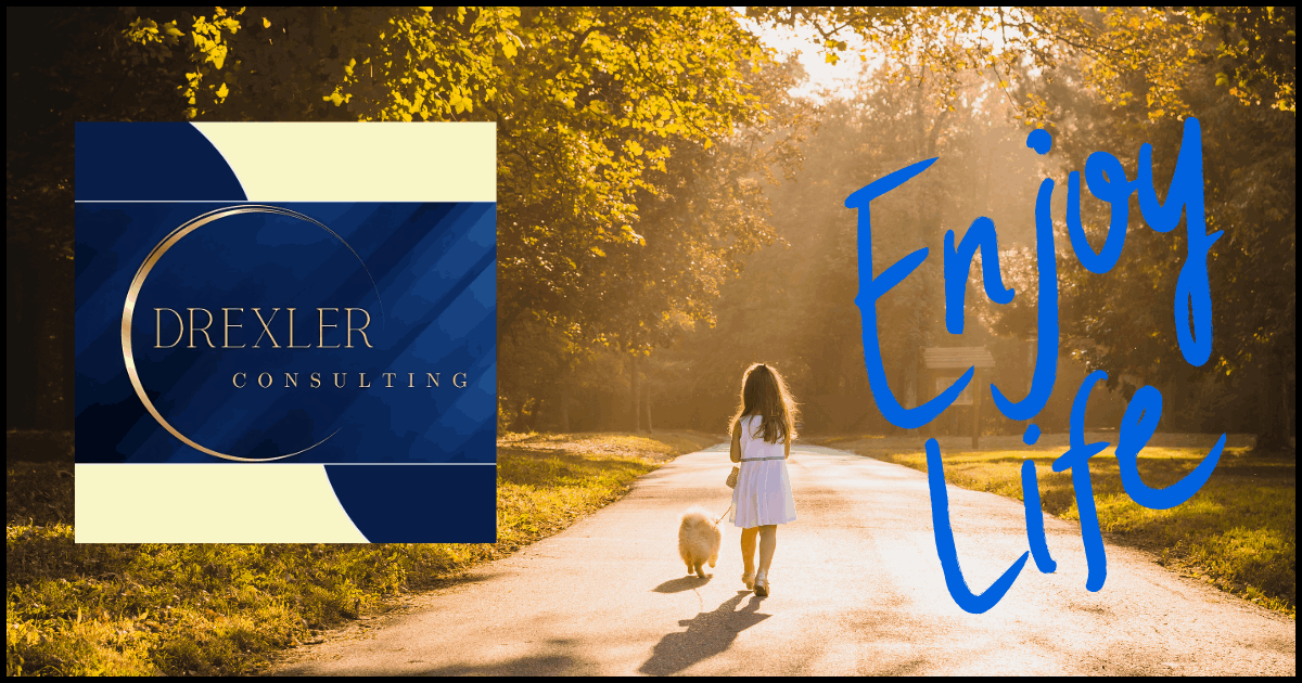 Woman walking her dog in a relaxed outdoor setting – representing lifestyle content from 'Living and Thriving in Germany' now part of Drexler Consulting’s eBook
