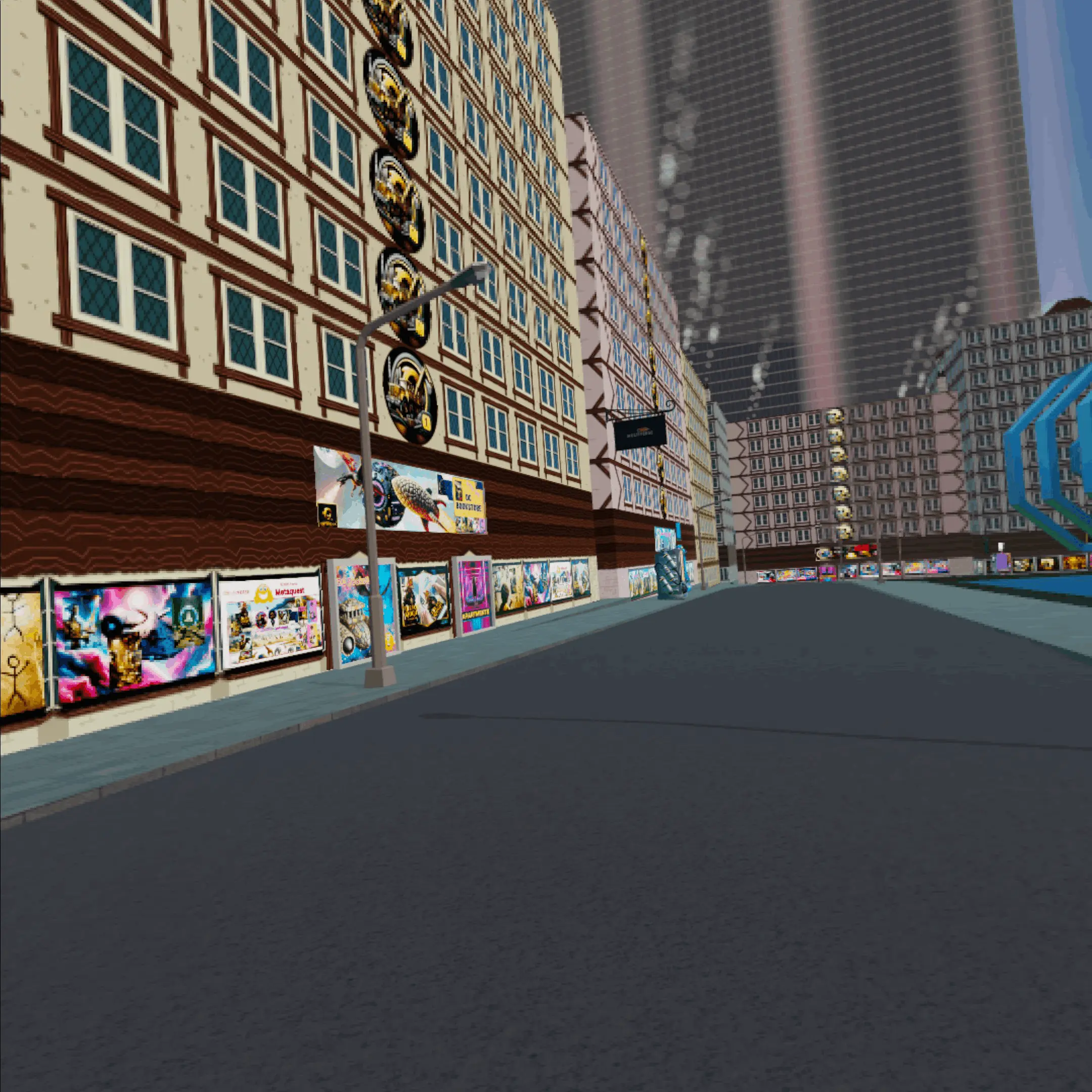 DC Bookstore Beast Dragon Landmarki in the Multiverse Infiniverse, a Virtual Reality Bookstore for Metaquest VR